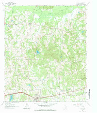 Hallsville 1961 topographic map thumbnail