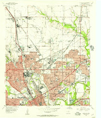 Haltom City 1955 topographic map thumbnail