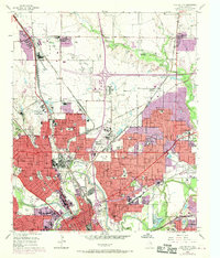 Haltom City 1955 topographic map thumbnail