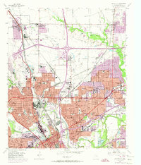 Haltom City 1955 topographic map thumbnail