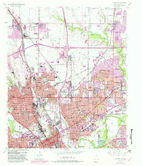 Haltom City 1955 topographic map thumbnail