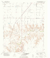 Hannas Draw East 1974 topographic map thumbnail