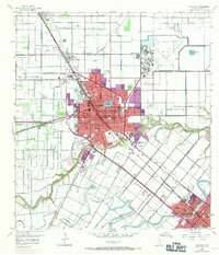 Harlingen 1956 topographic map thumbnail