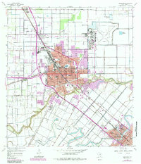 Harlingen 1956 topographic map thumbnail