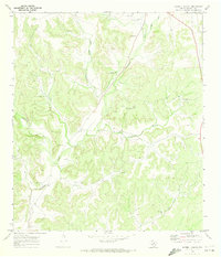 Harrell Canyon 1970 topographic map thumbnail