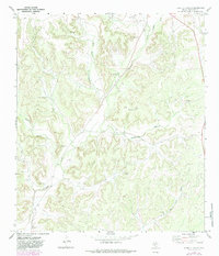 Harrell Canyon 1970 topographic map thumbnail