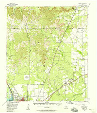 Harriet 1957 topographic map preview