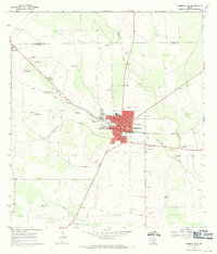 Hebbronville 1967 topographic map preview