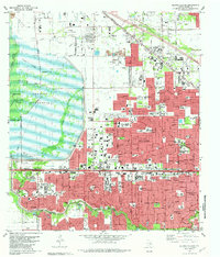 Hedwig Village 1982 topographic map thumbnail