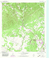 Helotes 1966 topographic map preview