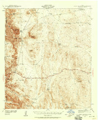 Heuco Mountains 1941 topographic map thumbnail