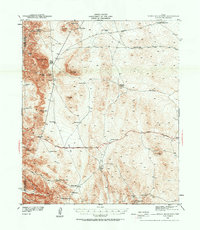 Heuco Mountains 1941 topographic map thumbnail
