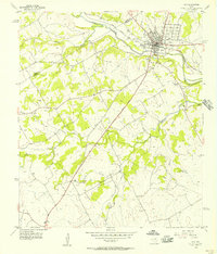 Hico 1956 topographic map preview