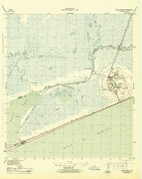 High Island 1943 topographic map thumbnail