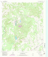 Hilltop Lakes 1964 topographic map thumbnail