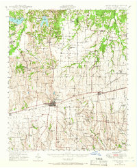 Honey Grove 1947 topographic map thumbnail