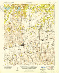 Honey Grove 1949 topographic map thumbnail