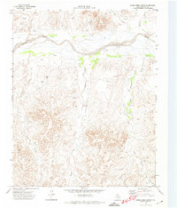 Horse Creek North 1972 topographic map thumbnail