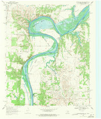 Horseshoe Bend 1968 topographic map thumbnail