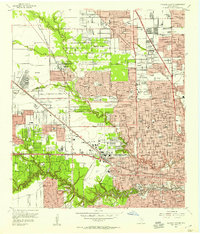 Houston Heights 1955 topographic map thumbnail