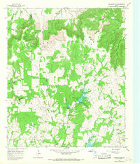 Huckabay SW 1965 topographic map thumbnail
