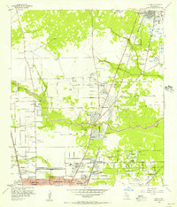 Humble 1954 topographic map preview