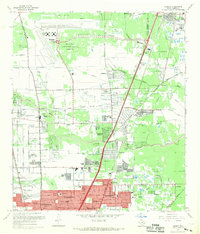 Humble 1967 topographic map preview