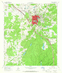 Huntsville 1963 topographic map thumbnail