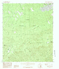 Hurricane Creek 1984 topographic map thumbnail