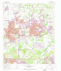 Hurst 1959 topographic map preview