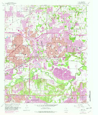 Hurst 1959 topographic map preview