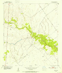 Inez NW 1951 topographic map preview