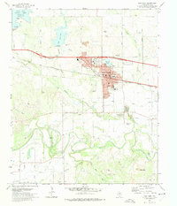 Iowa Park 1972 topographic map thumbnail