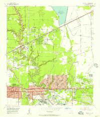 Jacinto City 1955 topographic map thumbnail