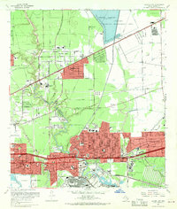Jacinto City 1967 topographic map thumbnail