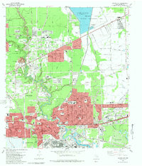Jacinto City 1982 topographic map thumbnail