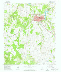 Jacksboro 1960 topographic map thumbnail