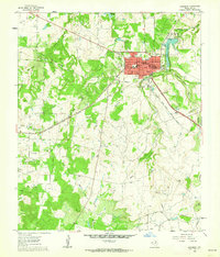 Jacksboro 1960 topographic map thumbnail