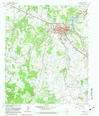 Jacksboro 1960 topographic map thumbnail
