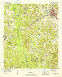 Jacksonville 1951 topographic map thumbnail