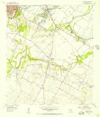 Montopolis 1955 topographic map preview
