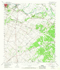Montopolis 1955 topographic map preview