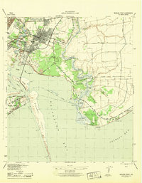 Morgan Point 1943 topographic map thumbnail
