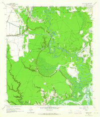 Moss Bluff 1961 topographic map thumbnail