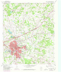 Mount Pleasant 1965 topographic map thumbnail