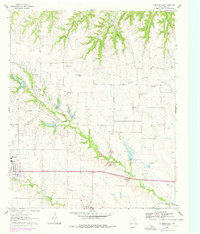 Muenster East 1961 topographic map thumbnail