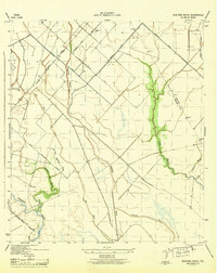 Mustang Bayou 1943 topographic map thumbnail