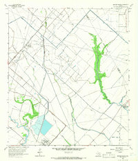 Mustang Bayou 1963 topographic map thumbnail