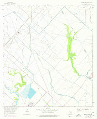 Mustang Bayou 1963 topographic map thumbnail