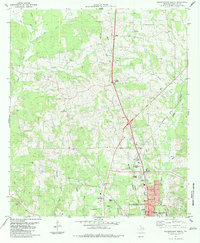 Nacogdoches North 1983 topographic map thumbnail